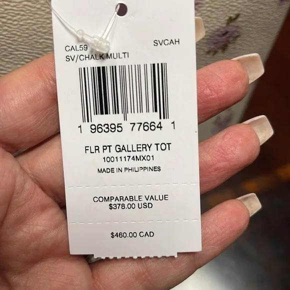 Coach Floral Gallery Tote - Picture 5 of 8